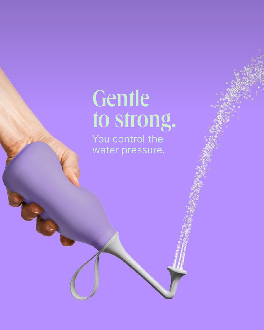 Bidetlity butt shower with adjustable water pressure