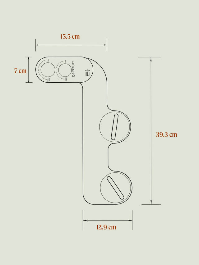 Bidet-Aufsatz - Kalt- & Warmwasser