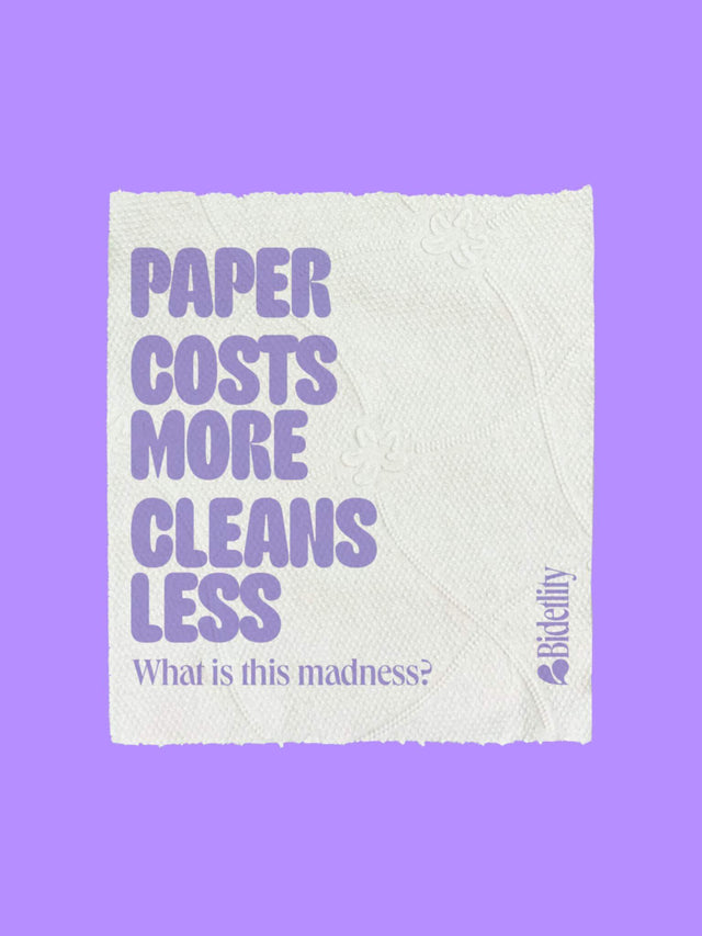 The Last Roll – recyceltes Toilettenpapier mit Statement über Effektivität & Kosten | Bidetlity