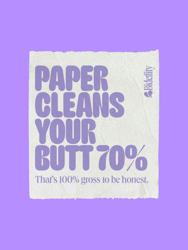 The Last Roll – nachhaltiges Toilettenpapier mit ehrlicher Botschaft zur Reinigung | Bidetlity
