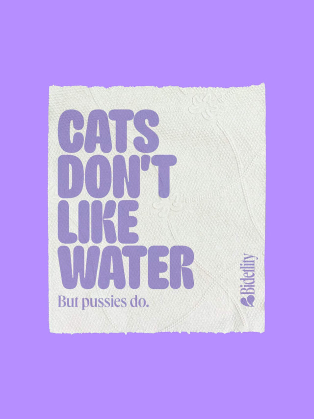 The Last Roll – humorvolles Toilettenpapier mit Statement über Katzen & Wasser | Bidetlity