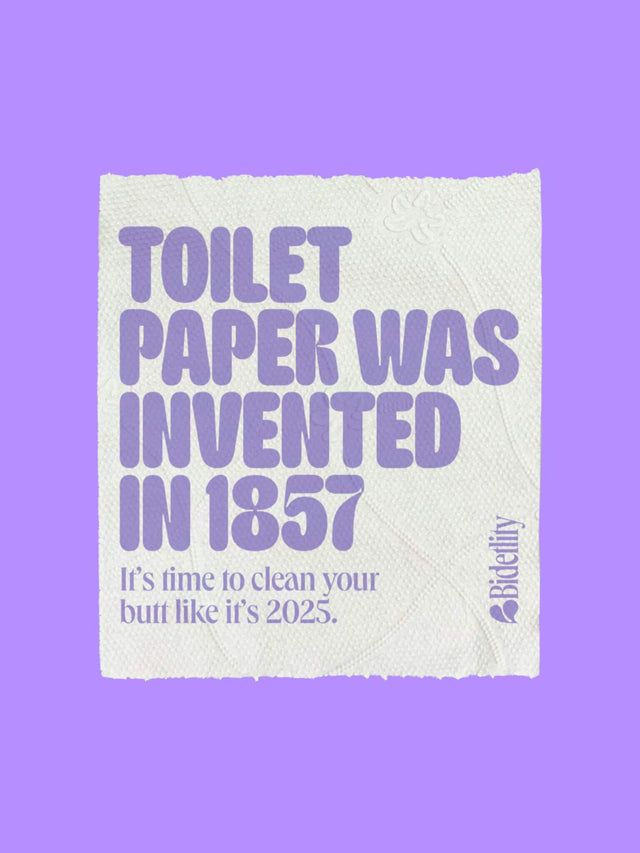 The Last Roll – lustiges & informatives Toilettenpapier mit Aufdruck über die Erfindung von Klopapier | Bidetlity