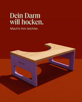Bidetlity Toilettenhocker aus Bambus – natürliche Hockposition