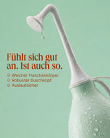 Bidetlity Po-Dusche – weicher Flaschenkörper, robuster Duschkopf, auslaufsicher