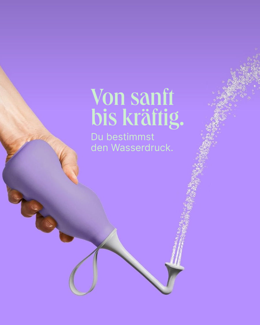 Bidetlity Po-Dusche mit einstellbarem Wasserdruck – von sanft bis kräftig