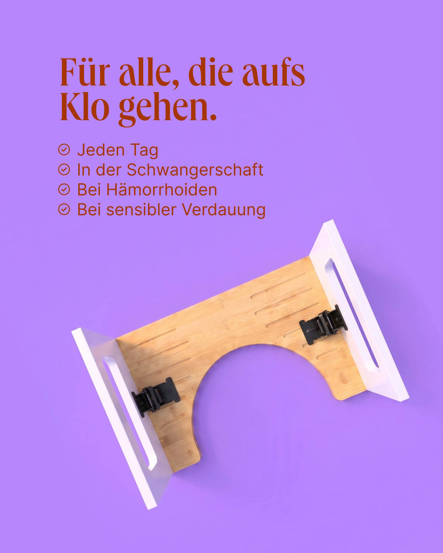 Toilettenhocker – Ergonomische Haltung für Verdauung und Hämorrhoiden