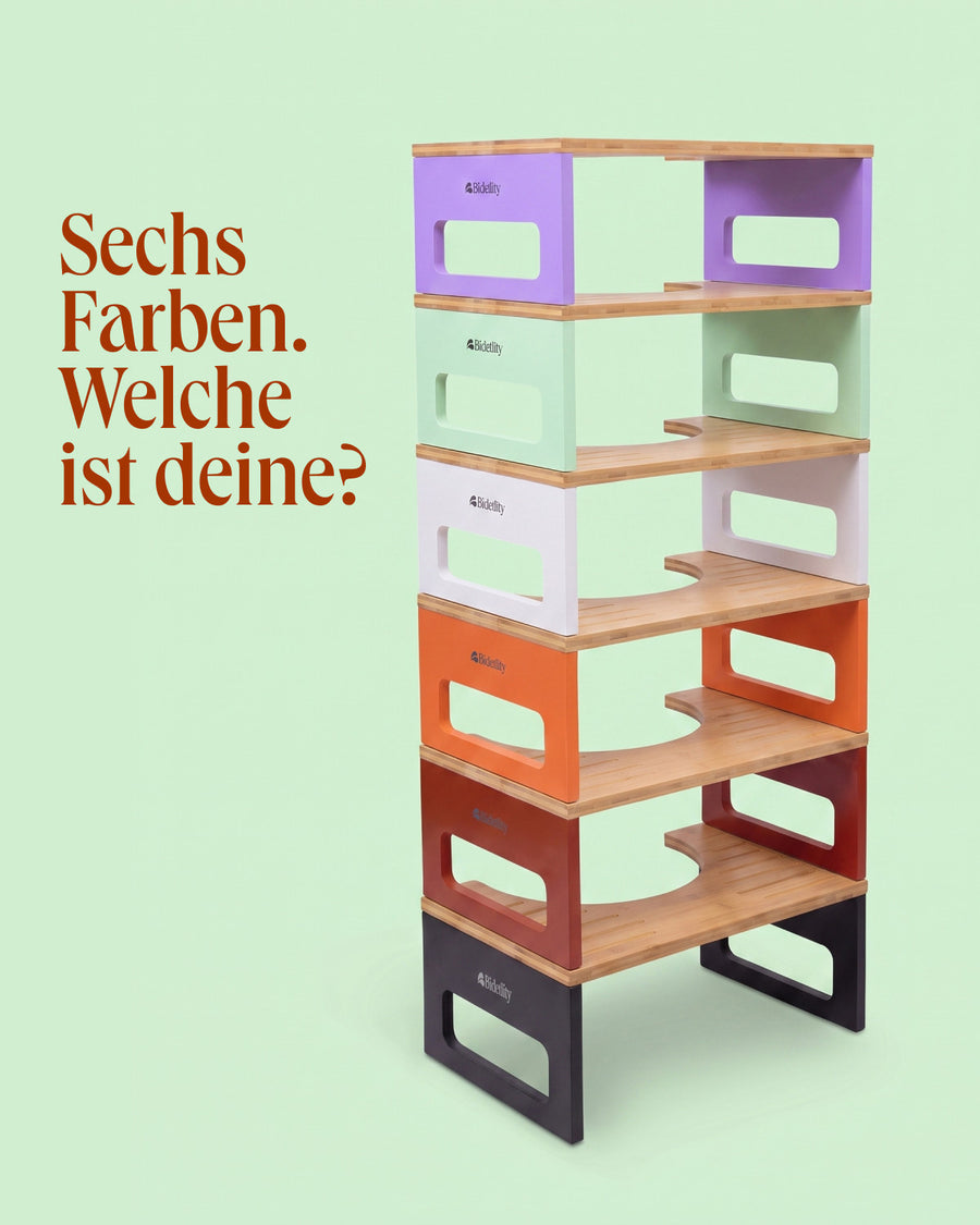 Bidetlity Toilettenhocker in sechs Farben
