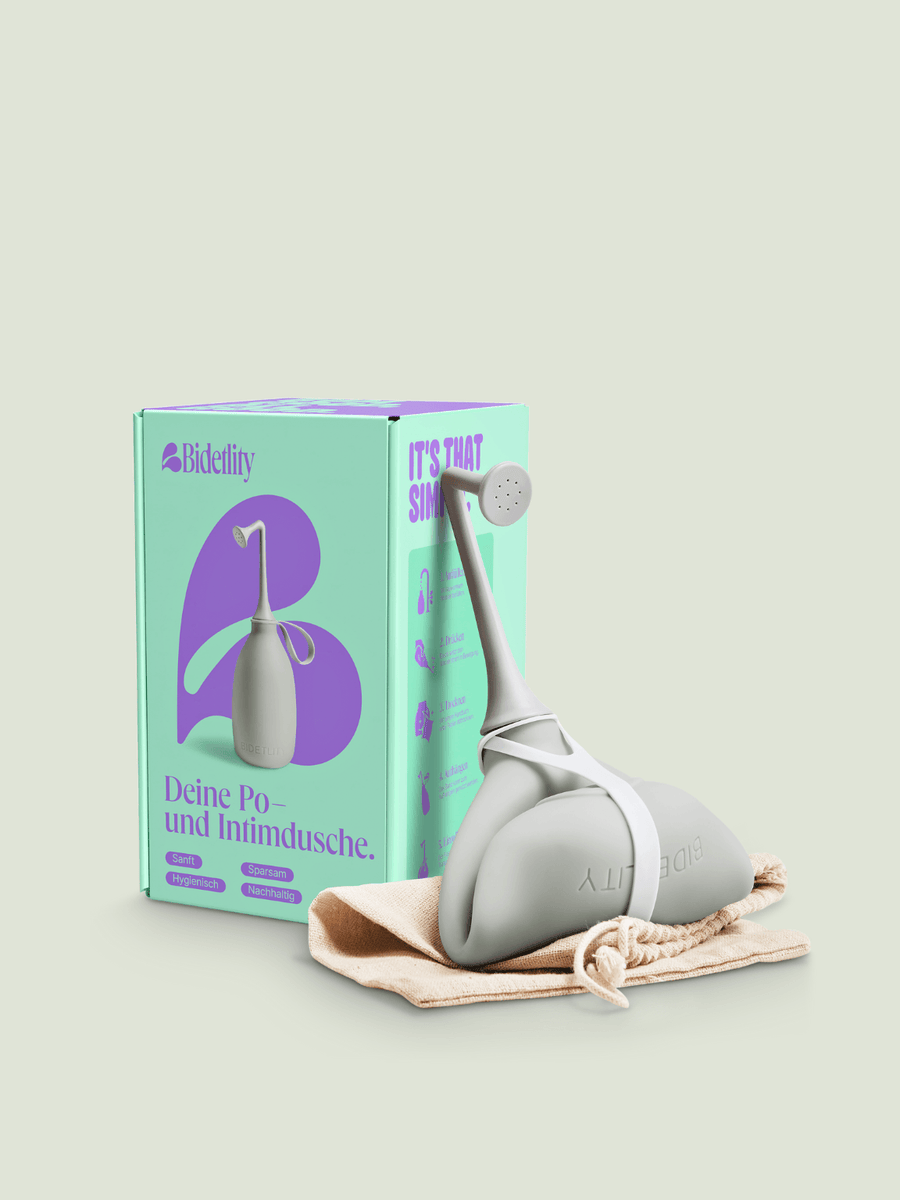Po-Dusche in Gentle Grey – Verpackung & Lieferumfang