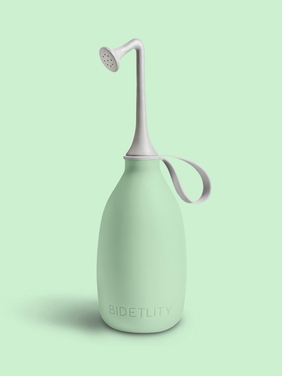 Po-Dusche in Minty Mint – mobiles Bidet von Bidetlity