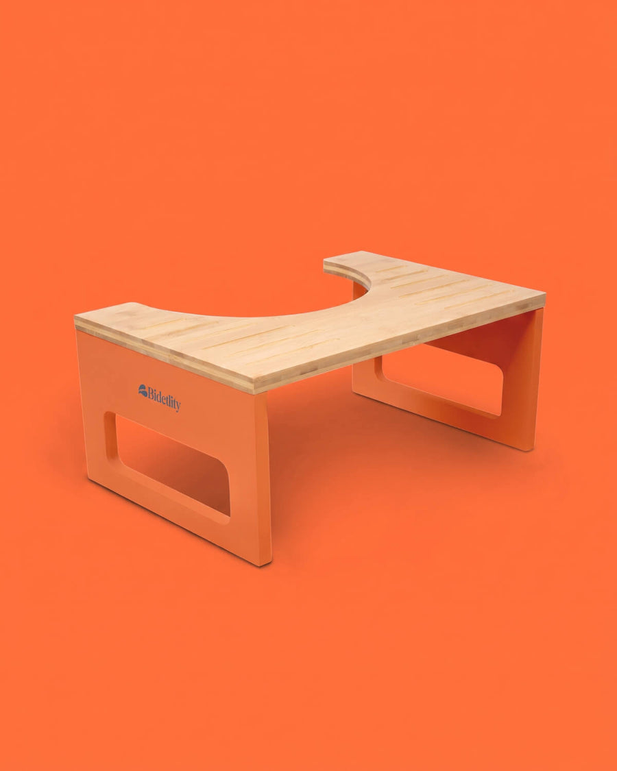 Toilettenhocker in Peach Edition