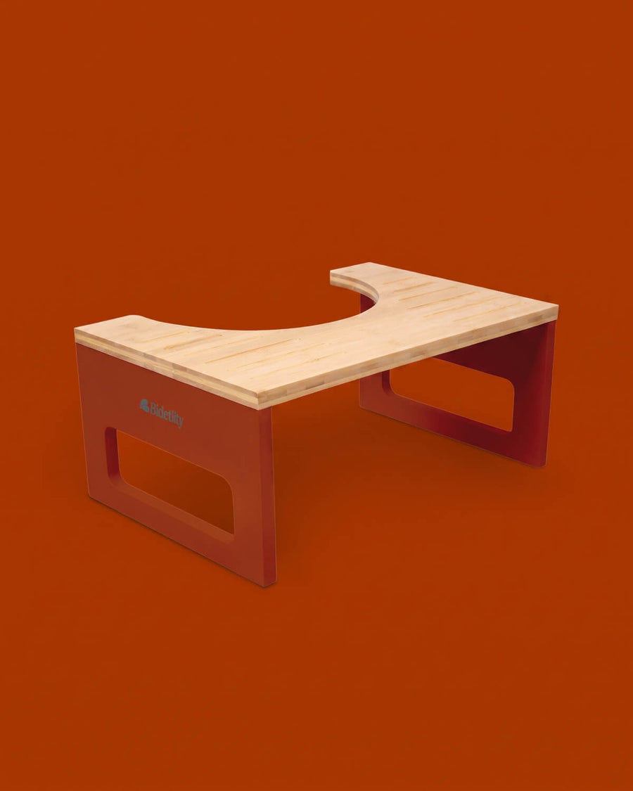 Toilettenhocker in Dark Red Edition
